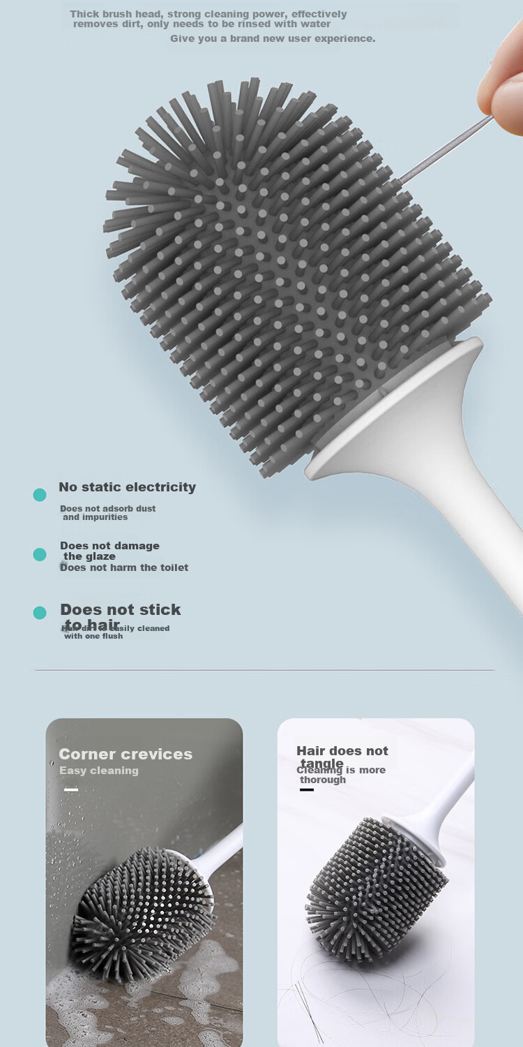 Силиконовая щетка для унитаза