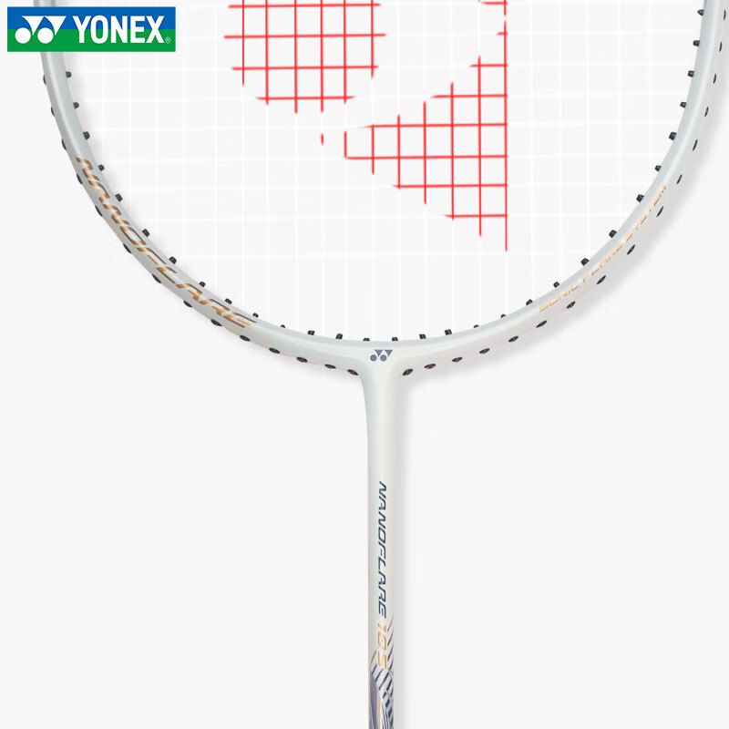 Бадминтонная ракетка YONEX Flash NF10S, 5U, полноразмерная из углеродного волокна, ультралегкая, гибкая, наступательно-оборонительная, светло-серо-синяя
