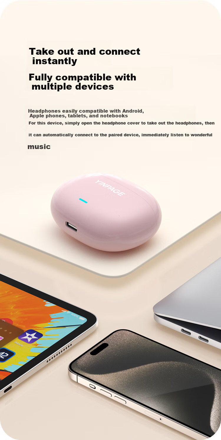 Беспроводные наушники Yinbeiqi Real1Pro True Wireless Bluetooth с активным шумоподавлением ANC