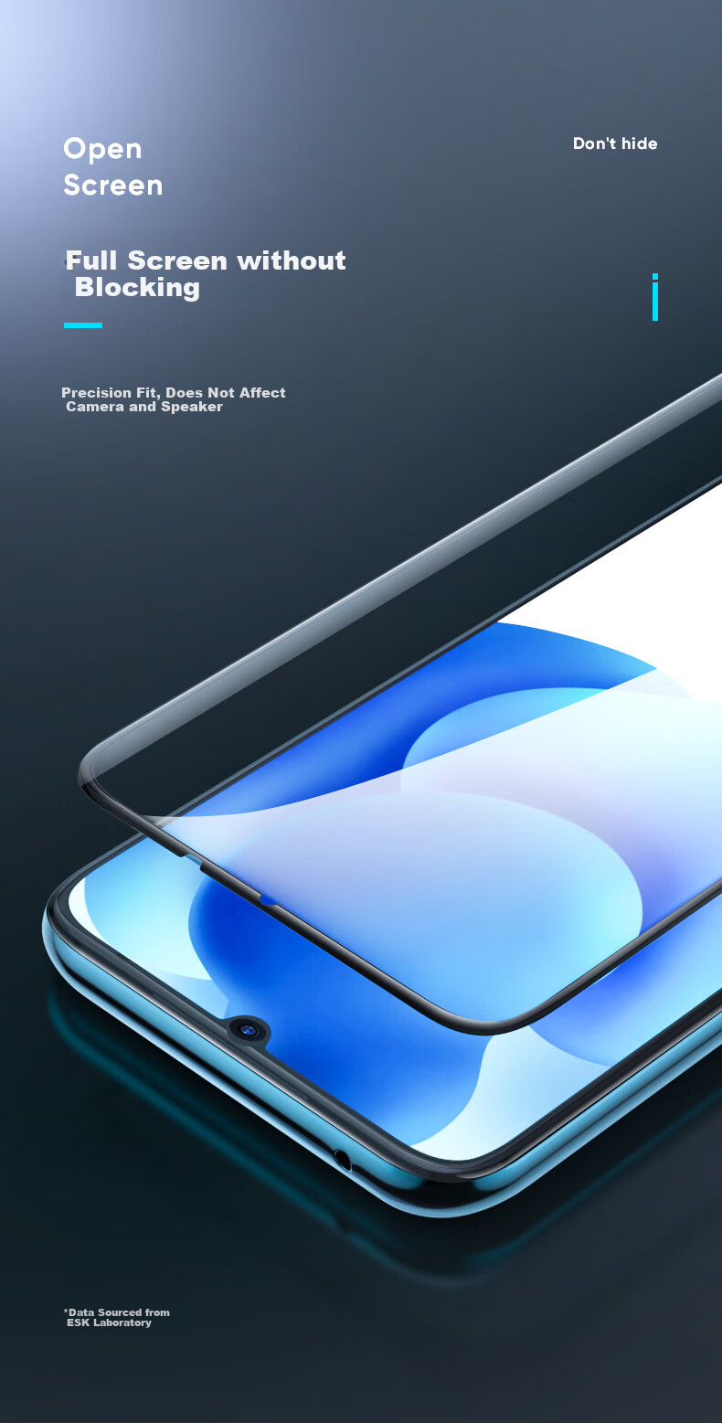 Защитное стекло Yisika для Xiaomi 10 Youth Edition, полноэкранное, закаленное, HD, керамическое, с защитой от отпечатков пальцев, черное