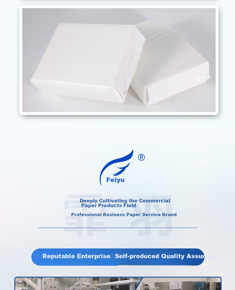 Бумажные полотенца Feiyu Commercial Hand Towel, 1-слойные, 200 листов*20 упаковок, для отелей, ванных комнат, кухни, рулон 622