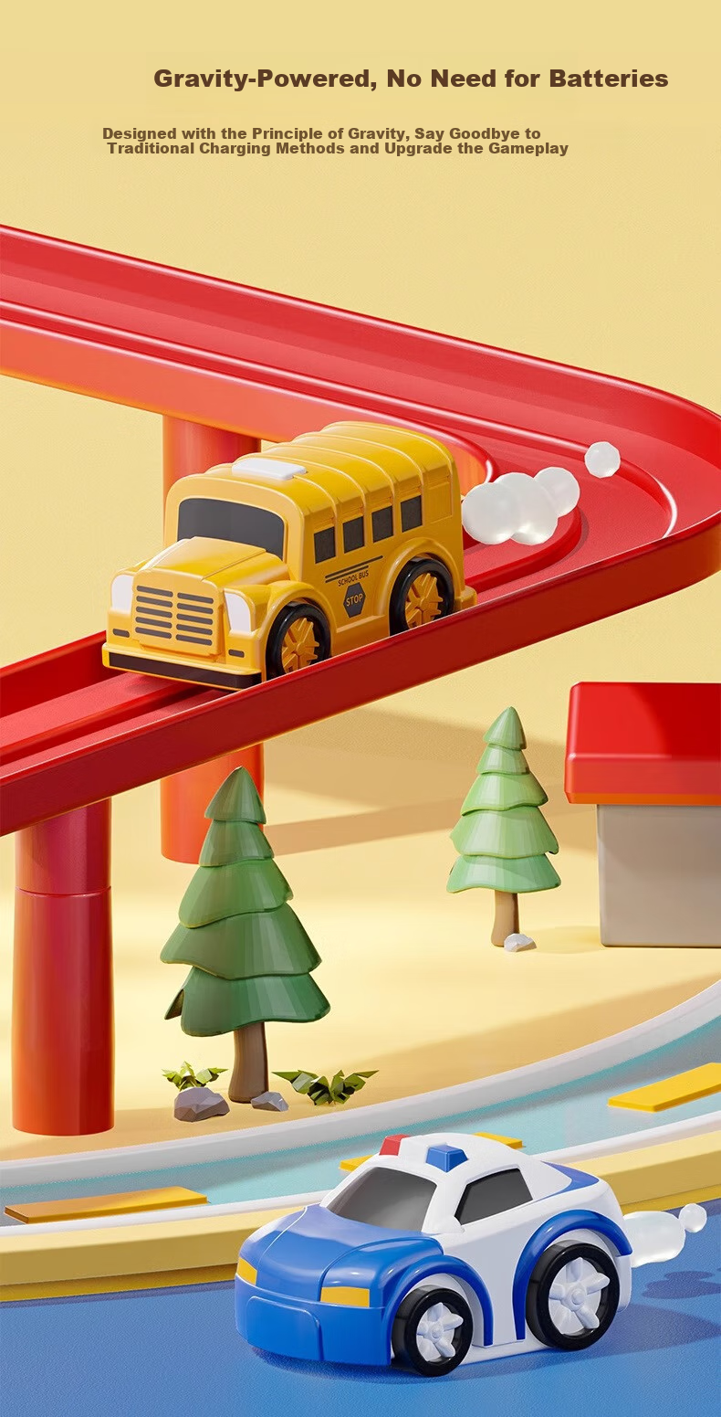 Детский игровой трек Miaobeile для мальчиков и девочек от 3-6 лет, парковочный трек, подарок на Новый год