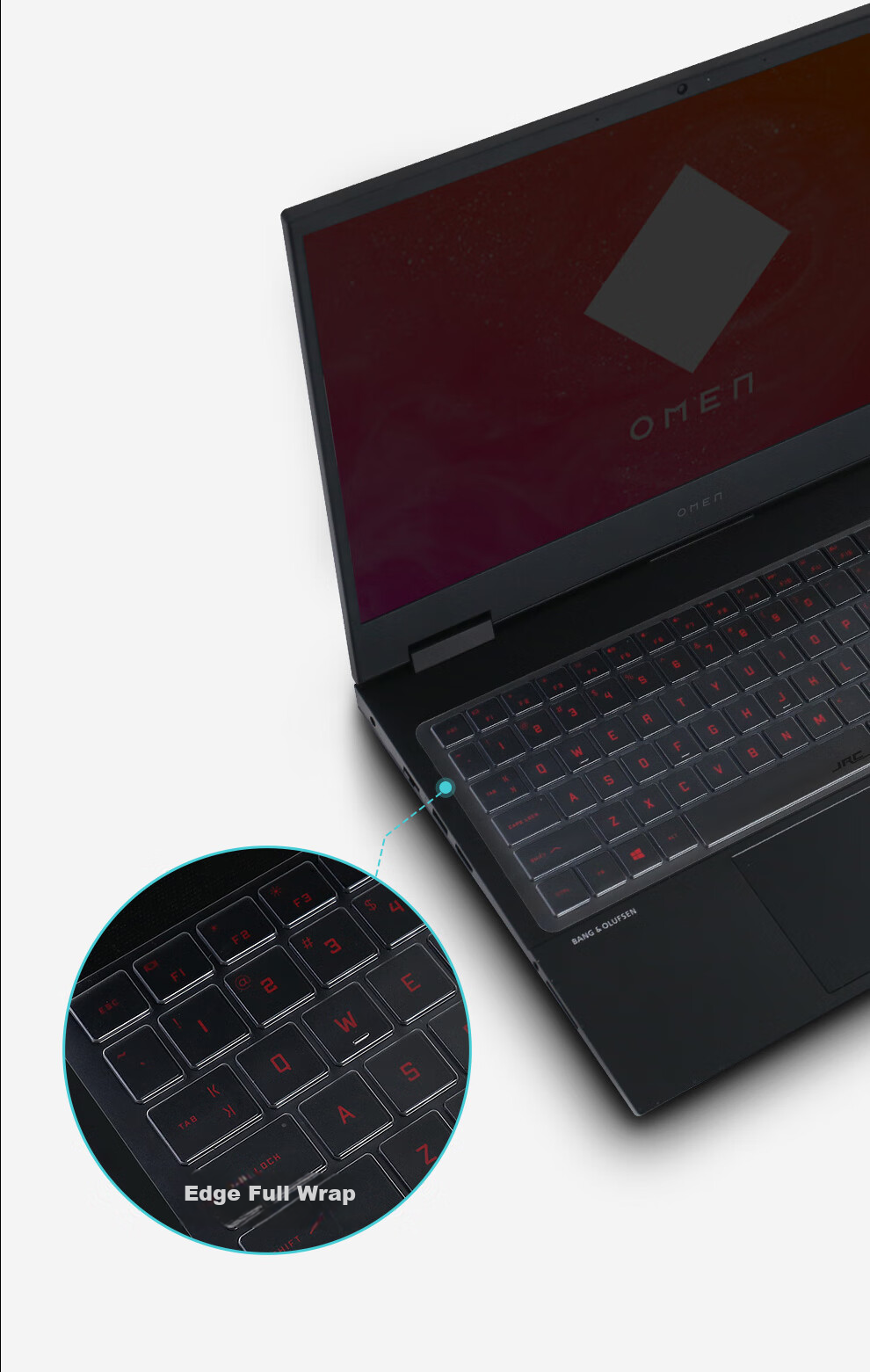 Защитная пленка для клавиатуры Jichuan HP Shadow Elf 11/10/9 Intel/8 Pro, ультратонкая прозрачная TPU, пылезащитная, водонепроницаемая