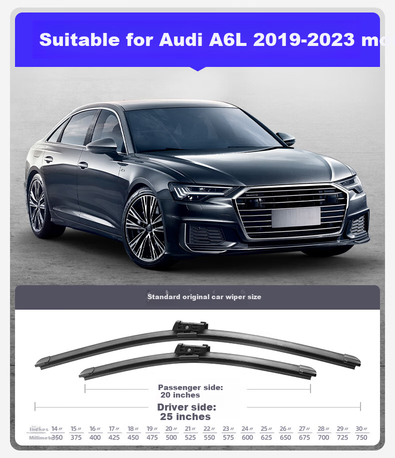 Бескаркасные дворники для Audi A6L