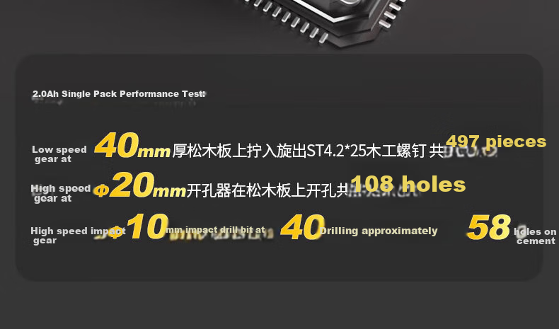 Бесщеточная аккумуляторная дрель-шуруповерт Dongcheng 20V DCJZ2049iADW, 50 Нм, 2.0 Ач, с подсветкой