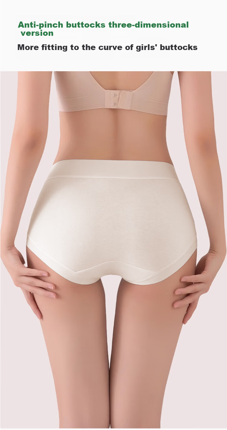 Женские трусы Yalu Plus Size, хлопковые, с высокой талией, антибактериальные, размер 6XL (220-240 кг), 3 шт.