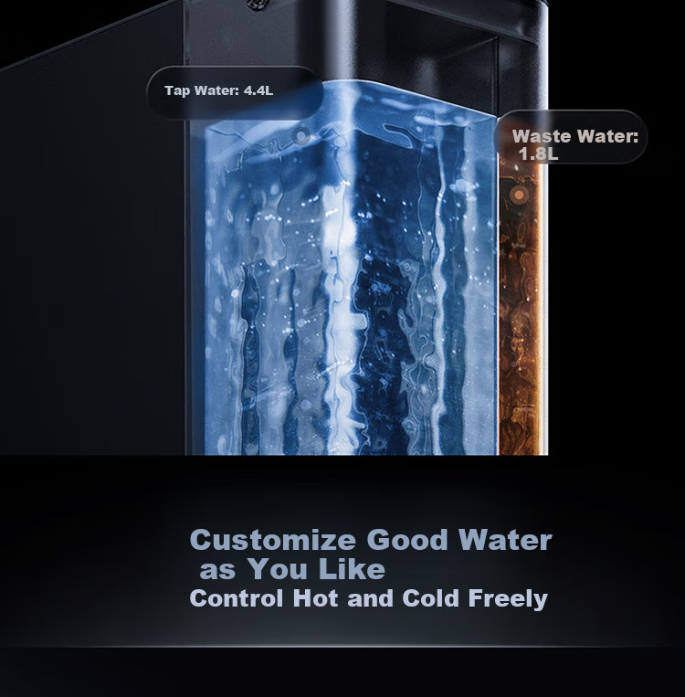Умный настольный фильтр для воды Xiaomi Mijia RO обратный осмос, система очистки воды с NFC, мгновенный нагрев, разделение отходов, резервуар для воды, уровень 1 энергоэффективности MRH142b