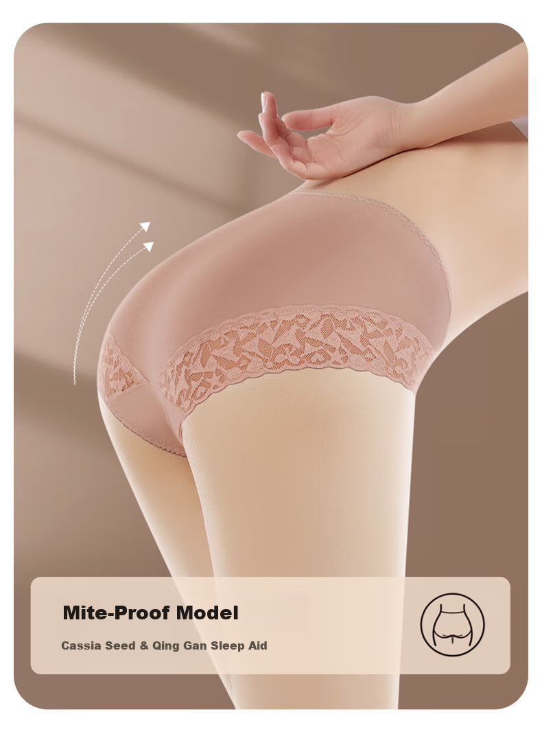 Женские трусы Meiya Ting, модель "Lace", размер L, 3 шт.