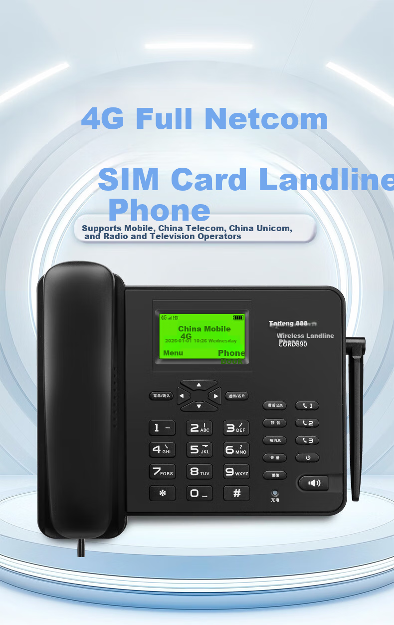 Стационарный телефон Taifeng888, беспроводной, 4G/5G, для офиса и дома, черный