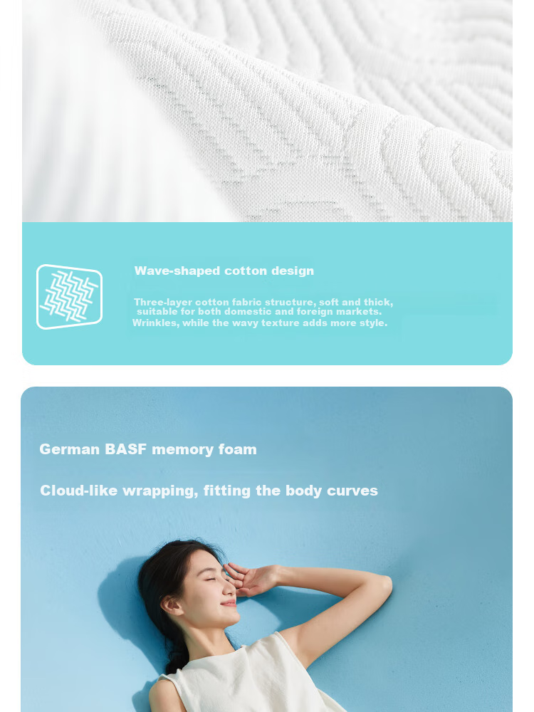 Матрас Linshishenghuo Memory Foam Mattress Pad, мягкая подушка для дома, губчатый коврик для общежития студентов, 6 см толщиной, 0.9*1.9 метра