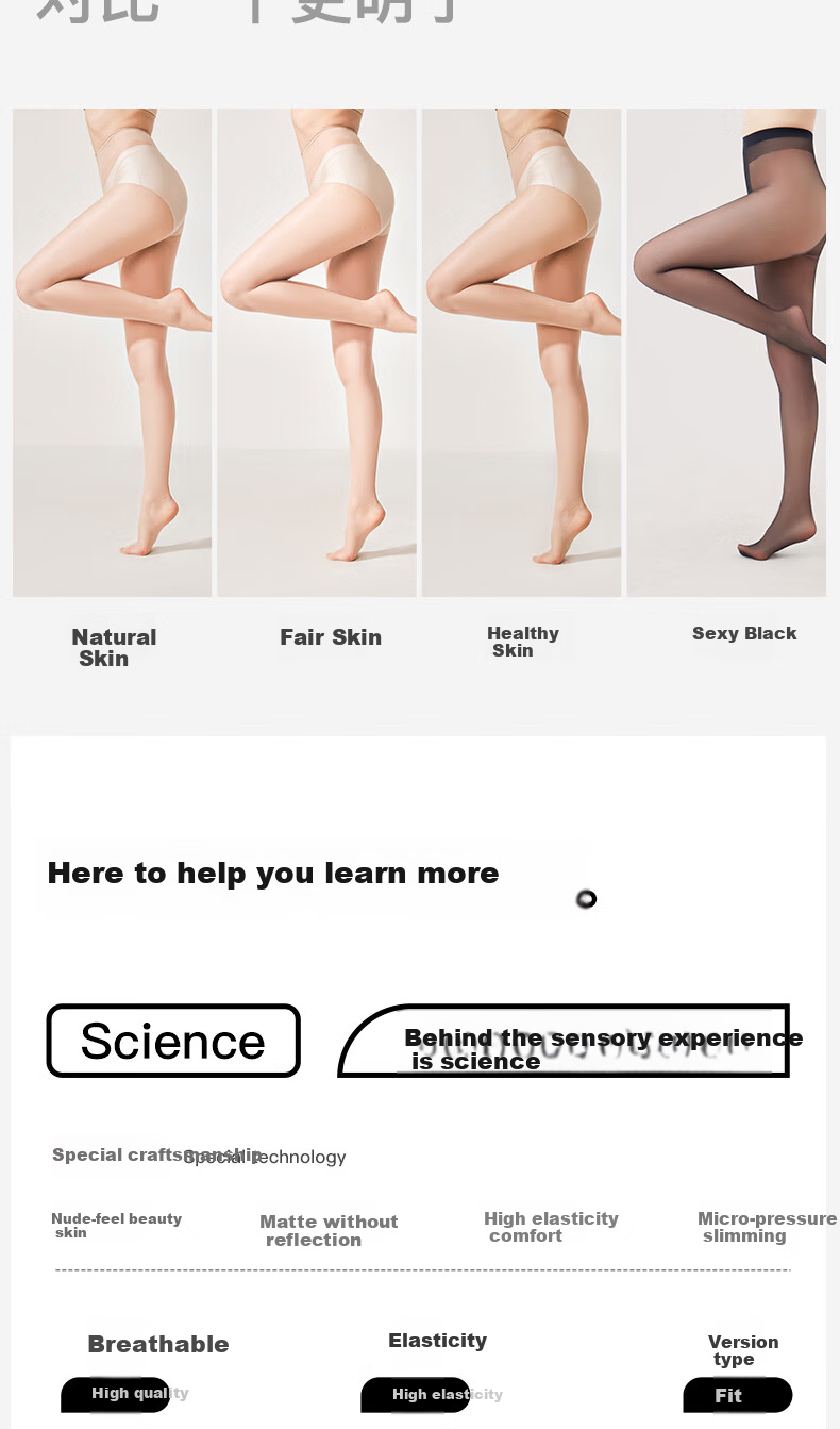 Колготки BONAS Ultra-Thin Black Stockings, женские, летние, солнцезащитные, бархатные, эффект голой ноги, 4 пары