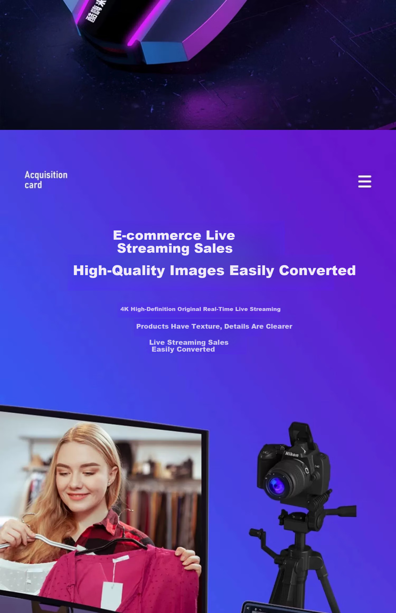 Карта захвата CreHiVi 26P4K HDMI, видео для игр и прямой трансляции, поддержка мобильных телефонов, планшетов, камер, запись и воспроизведение PUBG, зеркальные камеры с прямой трансляцией 120 кадров/с