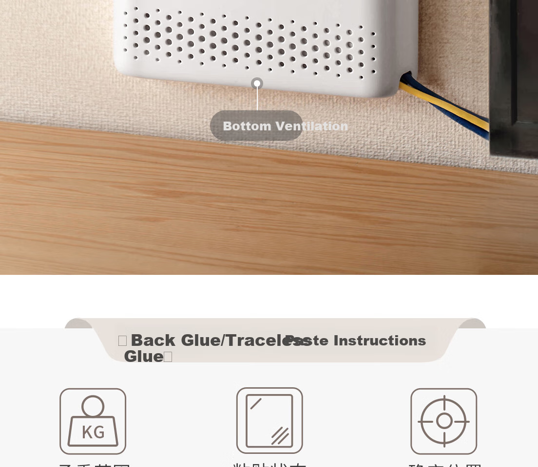 Настенный органайзер для роутера Lanjiaoluo, полка для Wi-Fi, без сверления, для ТВ-приставки, модема и удлинителя