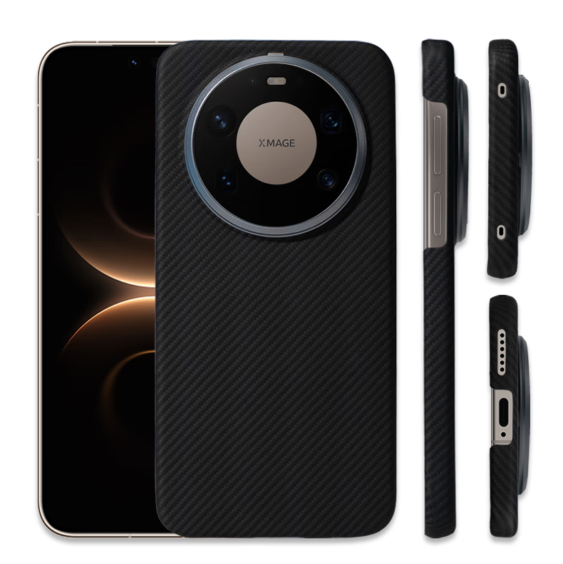 Чехол CONGA для Huawei Mate 80 Pro, из арамидного волокна, ультратонкий, жесткий, противоударный, с теплоотводом, магнитным кольцом