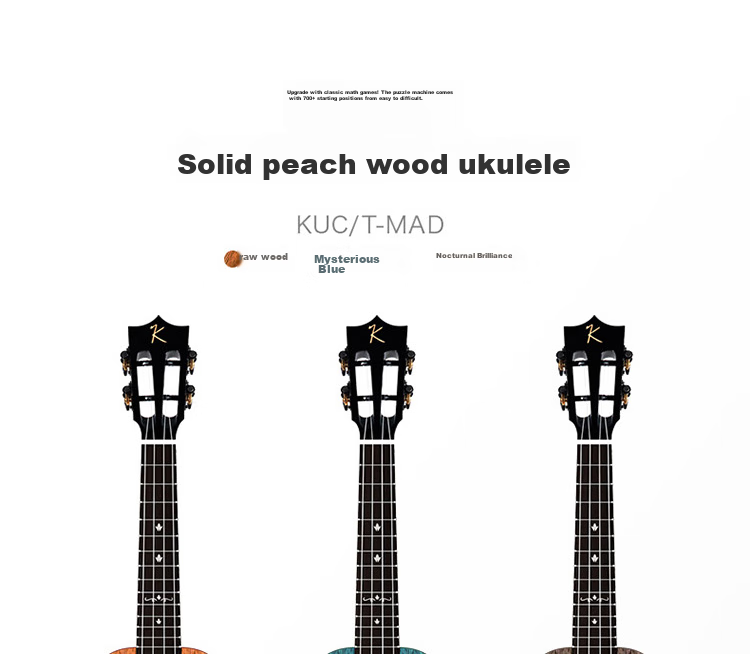 Укулеле Kaka KUC-MAD, цельная верхняя дека из красного дерева, 23 дюйма, малый гитарный инструмент