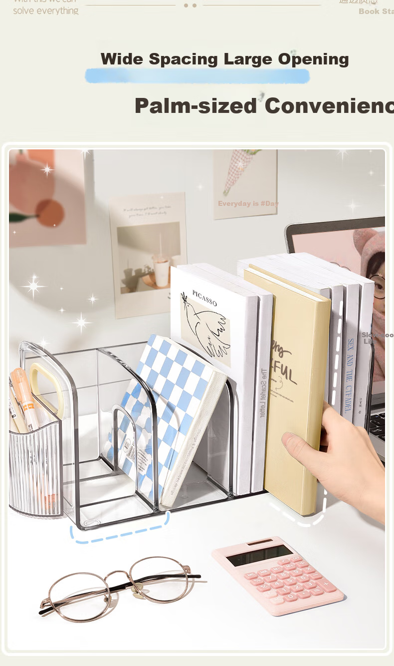 Прозрачная подставка для книг