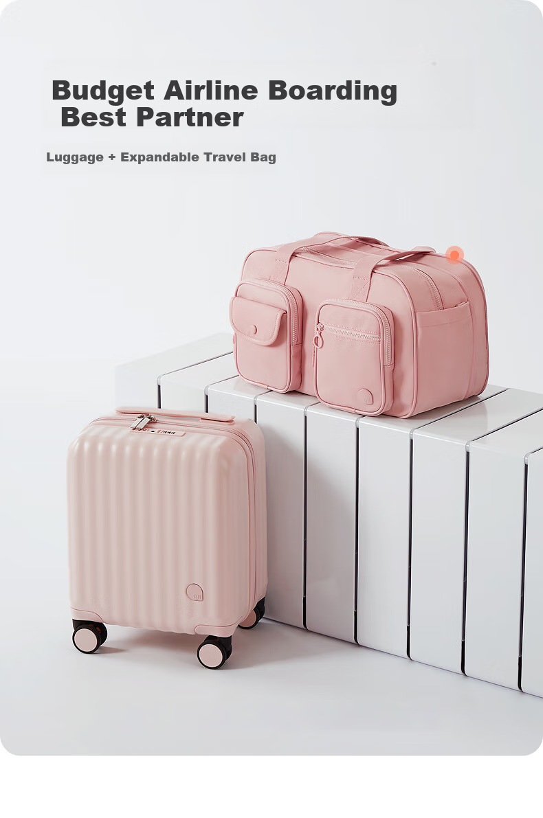 Чемодан Aji Luggage, женский, ручная кладь, 14 дюймов, легкий, для путешествий, весна-осень, детский