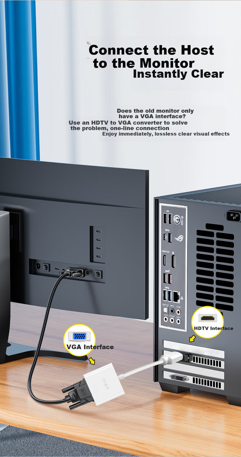 HDMI to VGA адаптер-переходник
