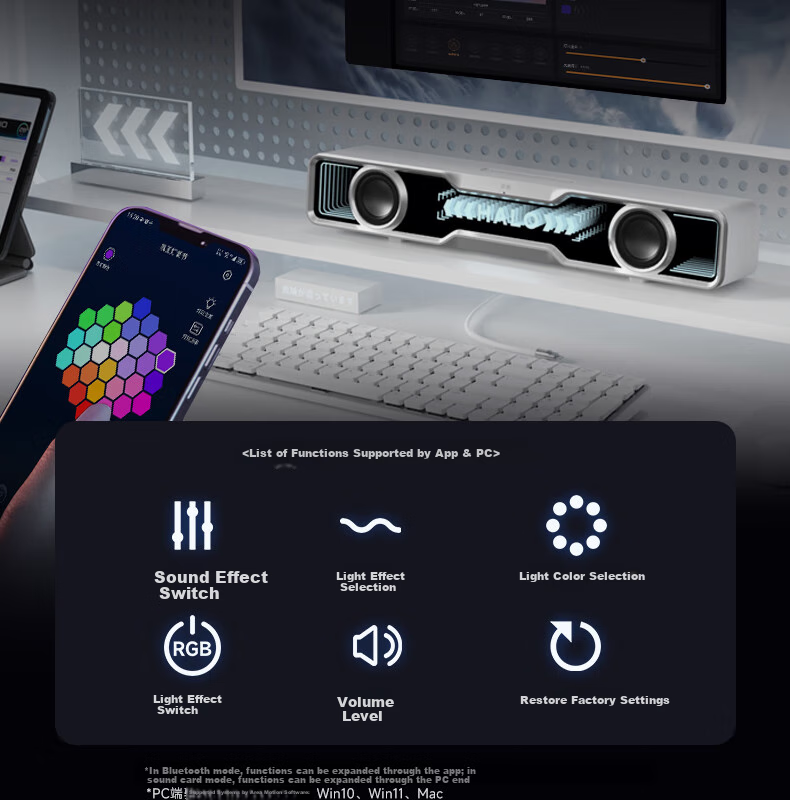 Портативная колонка Edifier Halo, Bluetooth 5.4, RGB подсветка, мощность 5 Вт, черная