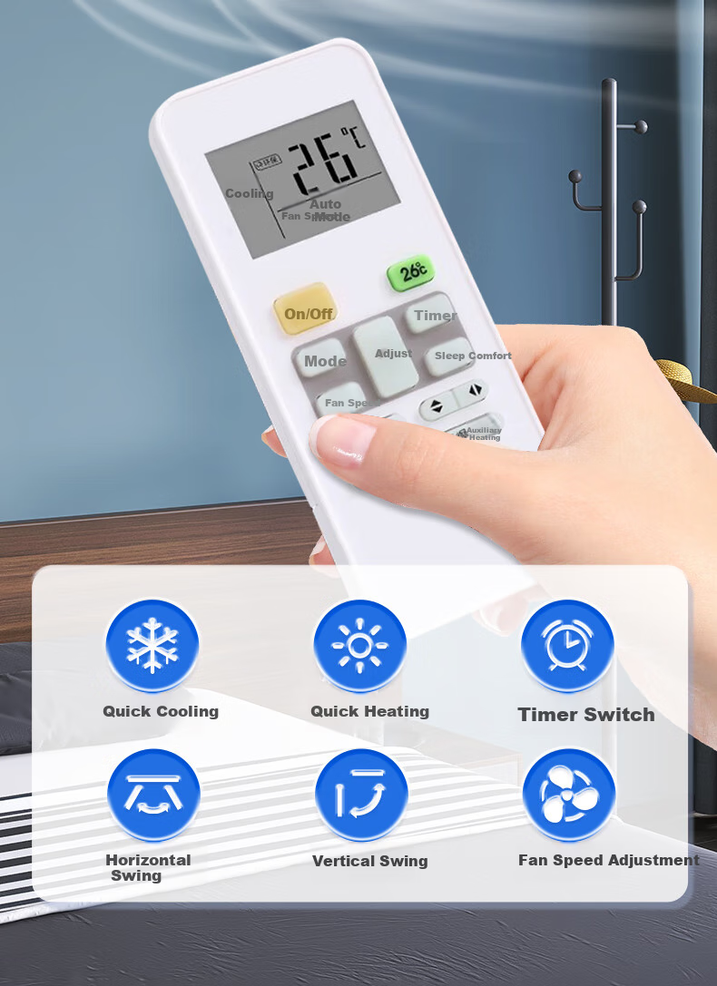Универсальный пульт дистанционного управления Dongpuli для кондиционеров Midea, совместимый с моделями Lengjunxing, Shengdianxing, Jinghu, Hualing RN02A/D/S для напольных, настенных и центральных кондиционеров, обновленная версия