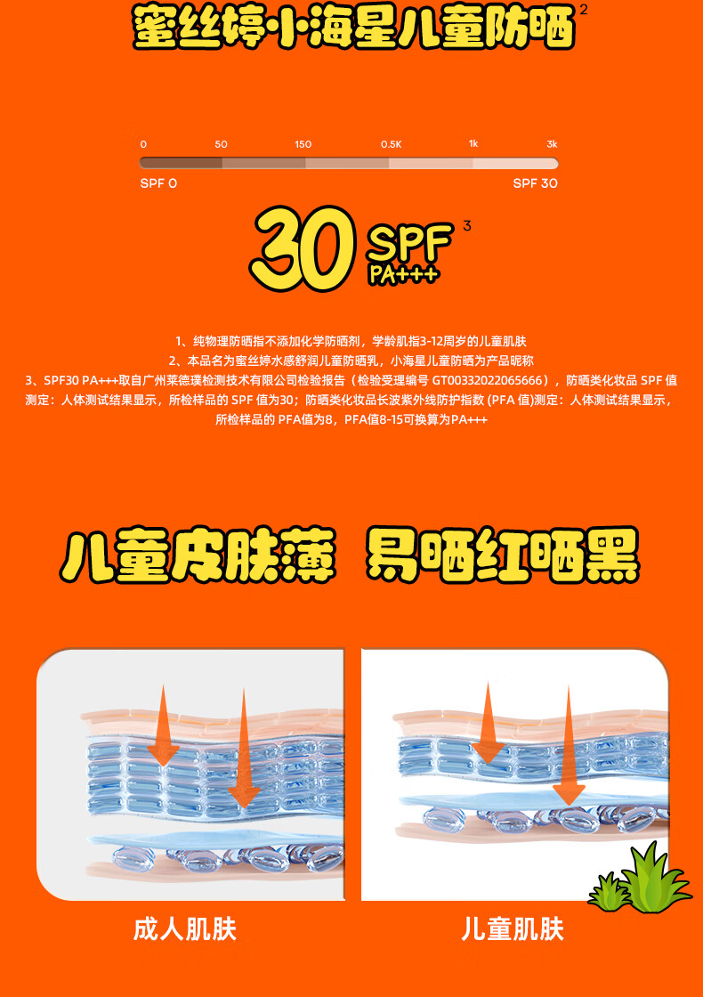 Mistine(蜜丝婷）儿童防晒霜夏季SPF30 PA+++宝宝专用防晒乳
