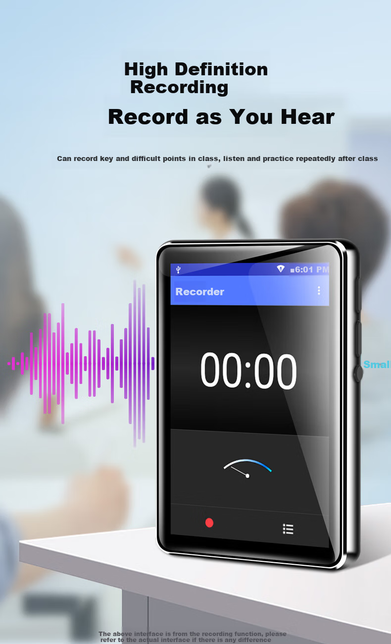 Портативный MP3/MP4 плеер FAMUE PA03 Smart WiFi, 2.83-дюймовый сенсорный экран, 80 ГБ, Bluetooth, Wi-Fi, словарь