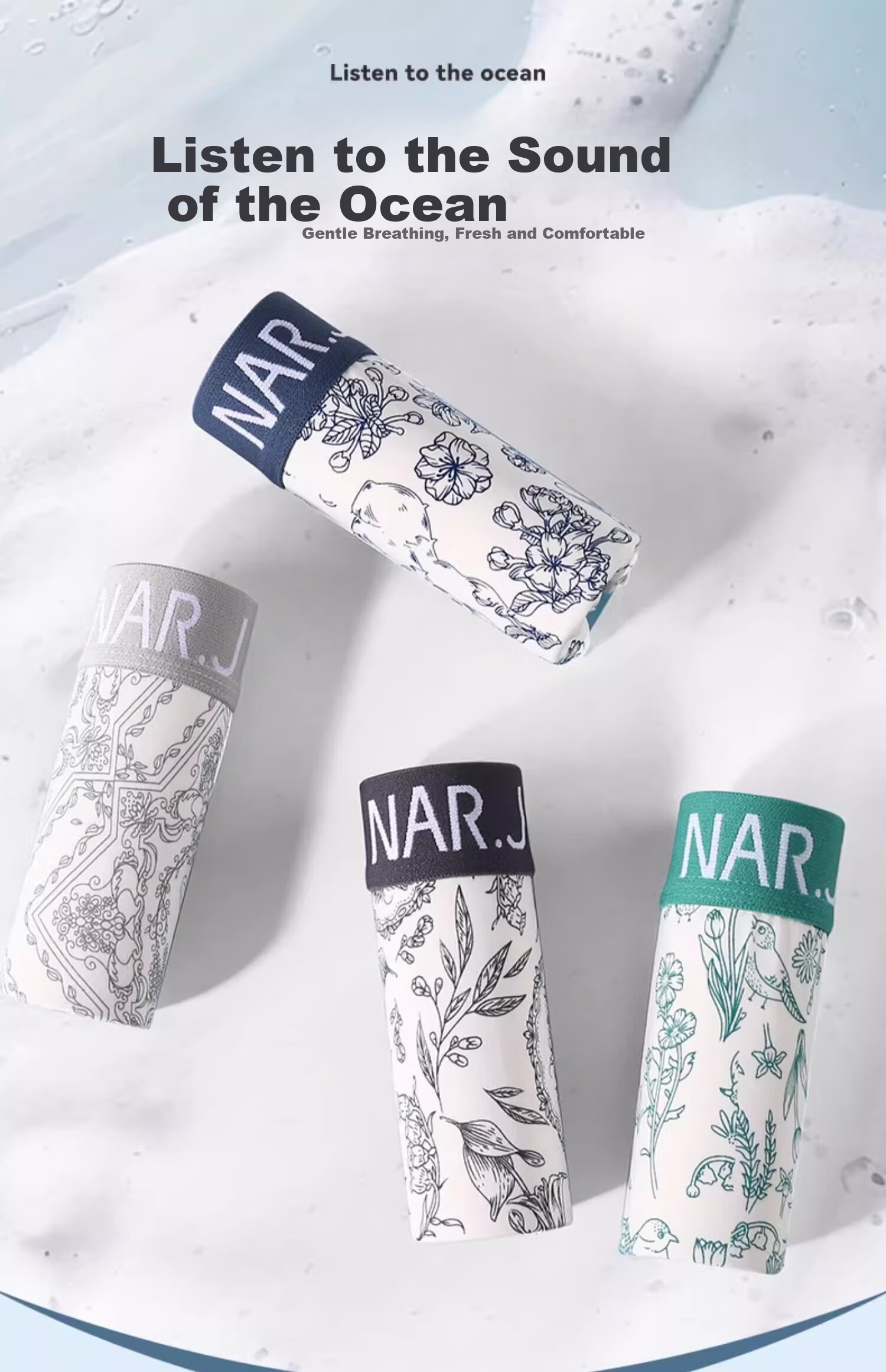 Мужские боксеры-брифы Yalu Ice Silk, тонкие, дышащие, антибактериальные, среднего роста, большого размера, 4 шт.