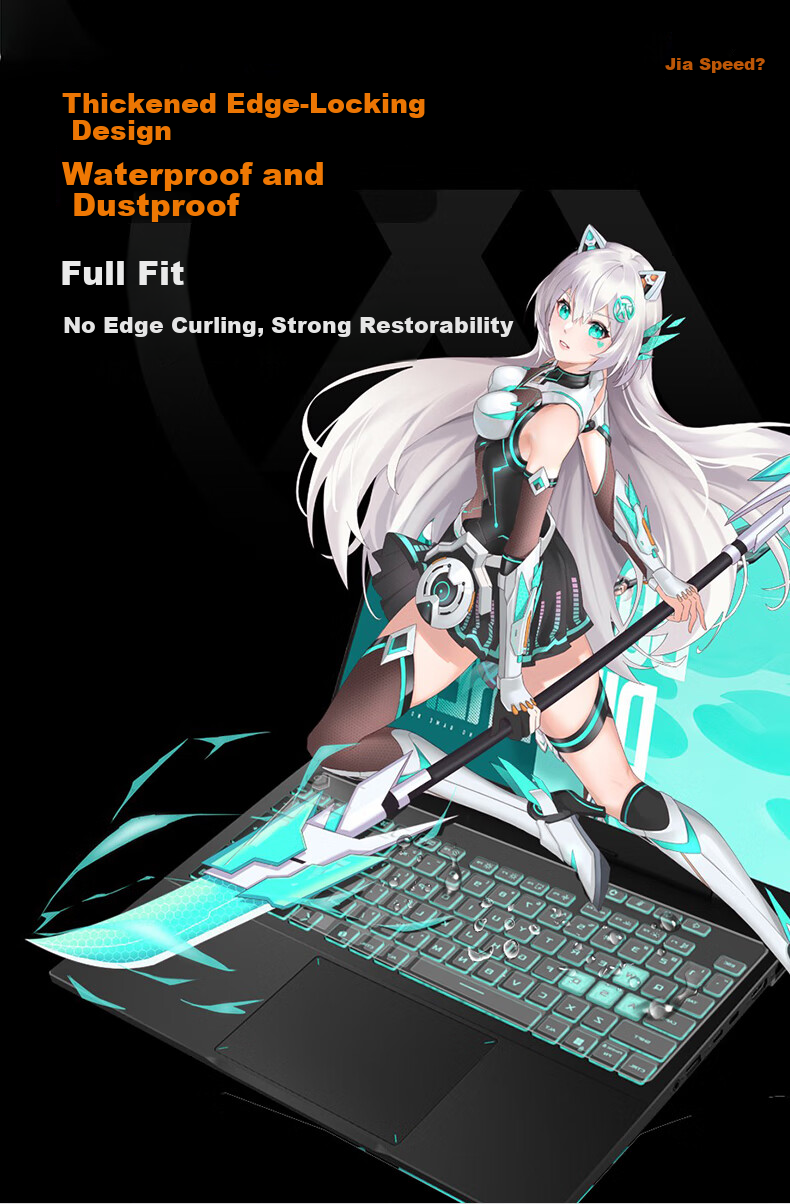 Защитная пленка для клавиатуры Jiasu ASUS TUF Gaming A16 Pro, прозрачная, противоударная, пылезащитная