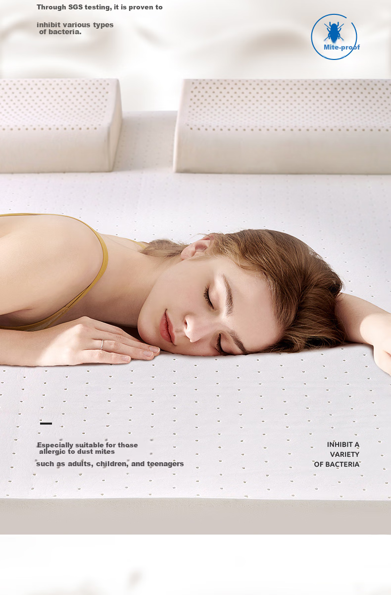 Наматрасник Baopo Latex Mattress, натуральный каучук, импорт из Таиланда, 0.9 метра, односпальная кровать для студенческого общежития, двухъярусные кровати