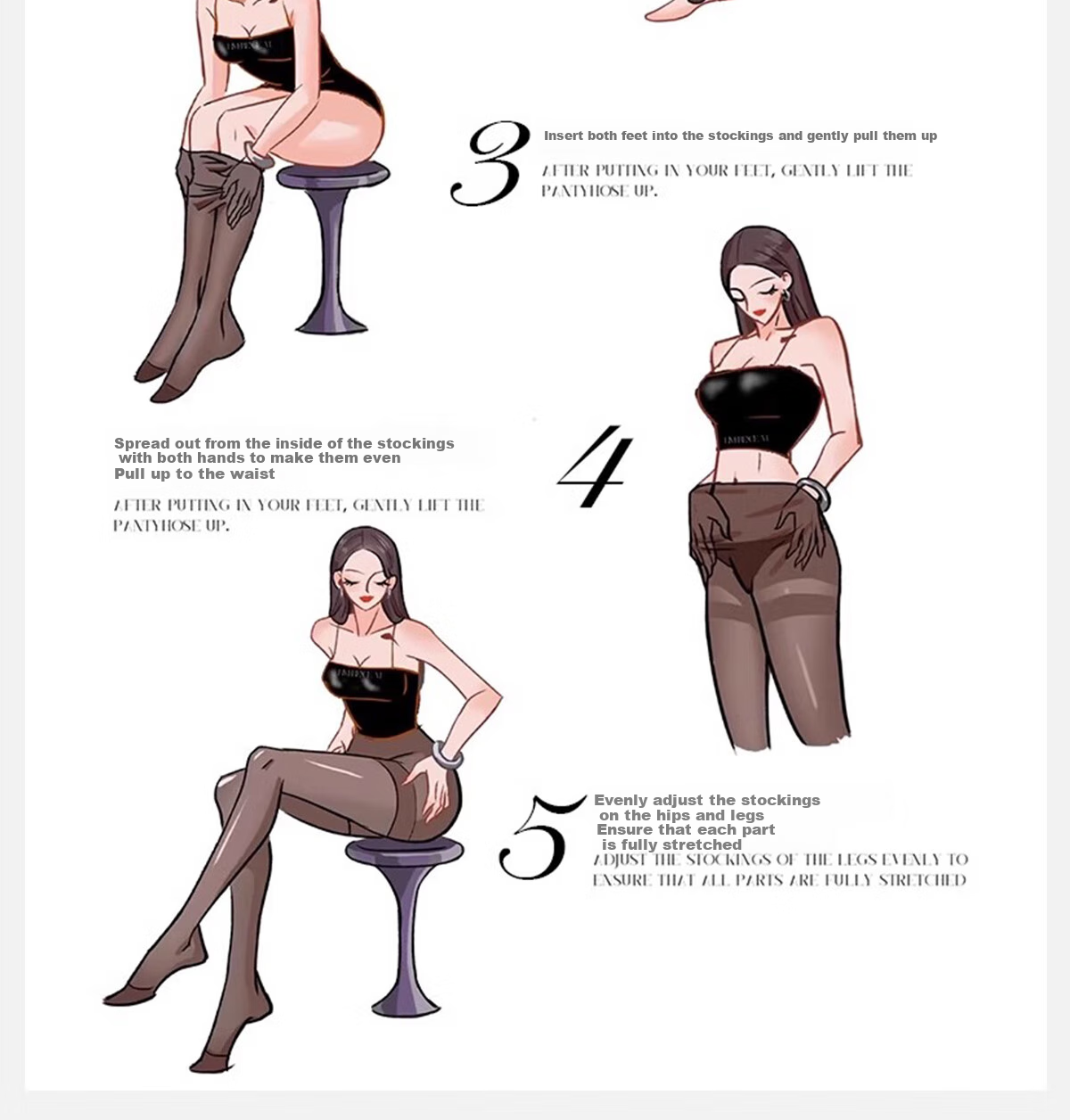 Колготки BONAS Ultra-Thin Black Stockings, женские, летние, солнцезащитные, бархатные, эффект голой ноги, 4 пары