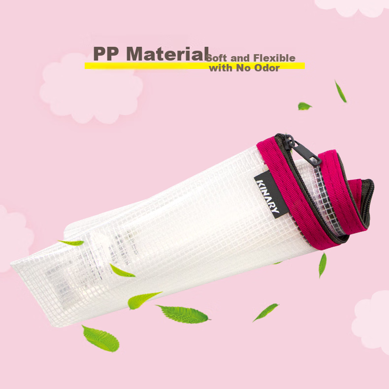 Файл-папка на молнии Jindeli, плотная, матовая, прозрачная, водонепроницаемая, большая емкость, для документов, финансовая квитанция, 4 случайных цвета, 1 шт. FB8725