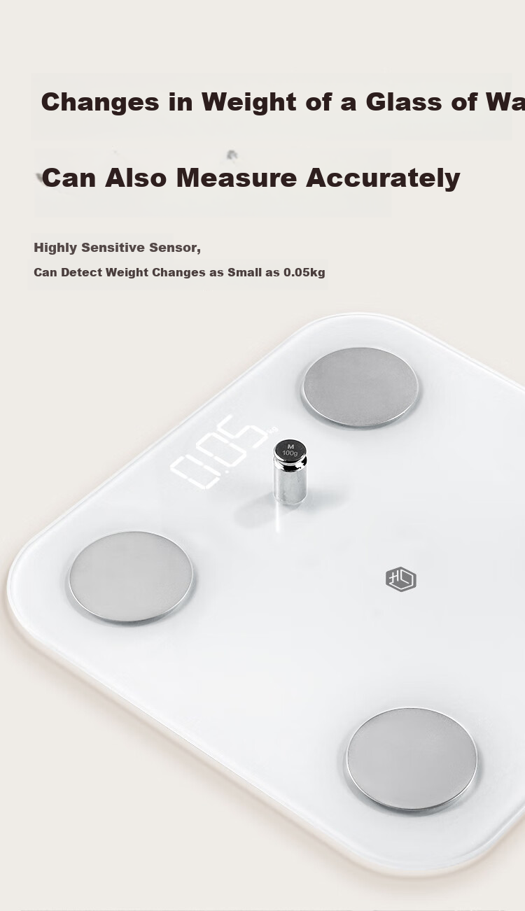 Умные весы JD Original, электронные, для контроля веса и здоровья, с Bluetooth, до 180 кг, с измерением жира, воды, мышц, костей, ИМТ