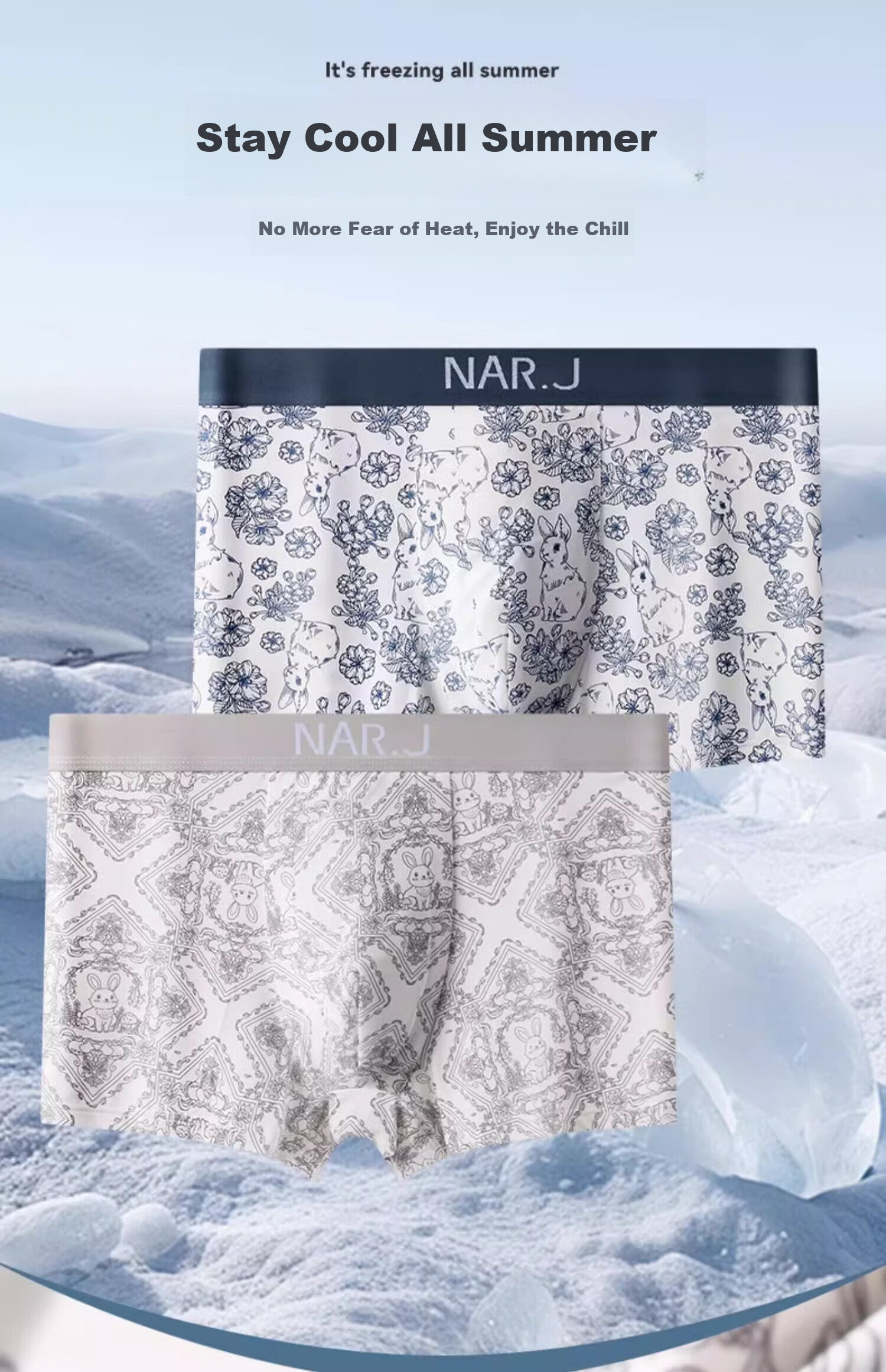 Мужские боксеры-брифы Yalu Ice Silk, тонкие, дышащие, антибактериальные, среднего роста, большого размера, 4 шт.