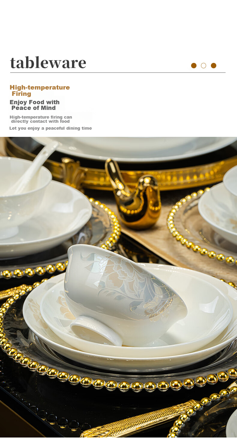 Набор керамических мисок Haoya Jingdezhen, 10 шт., 4.5 дюйма, для риса, дома, элегантный стиль