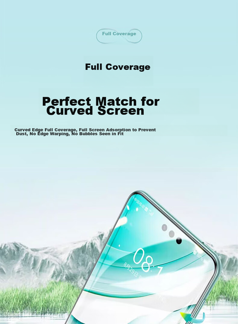 Защитная гидрогелевая пленка DIVI для Huawei Mate60 Pro/Pro+/60RS, полноэкранное покрытие, противоударная, противоотражающая, ультратонкая