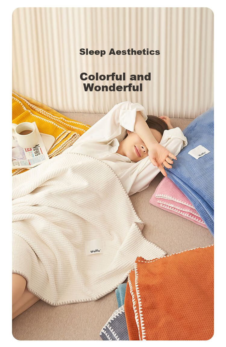 Плед Wuyinliangpin Luxury Waffle Milk Velvet, 150*200 см
