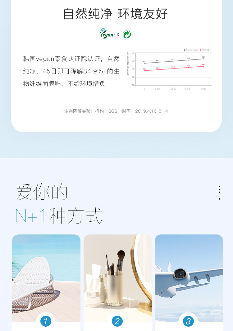 柔恩莱（ROUND LAB）独岛补水保湿面膜18片水凝胶深层锁水清爽滋润干皮敏感肌适用
