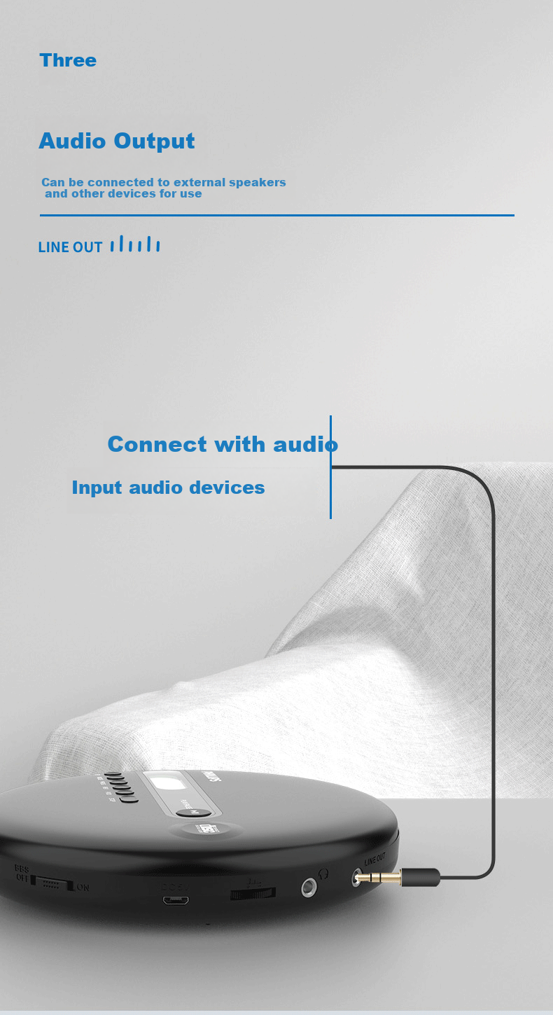 Портативный CD-плеер PHILIPS EXP2368 с Bluetooth, антишок, черный