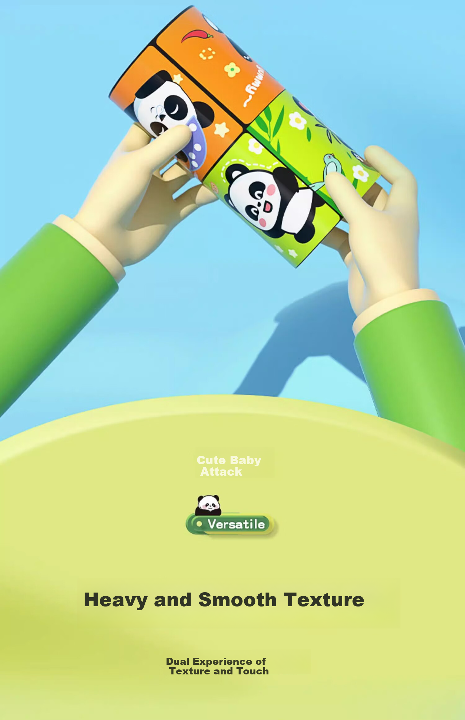 Lankupa Panda Transformable Infinite Cube, 3D строительные блоки, развивающая игрушка для детей 3-6 лет, подарок на Новый год для девочек