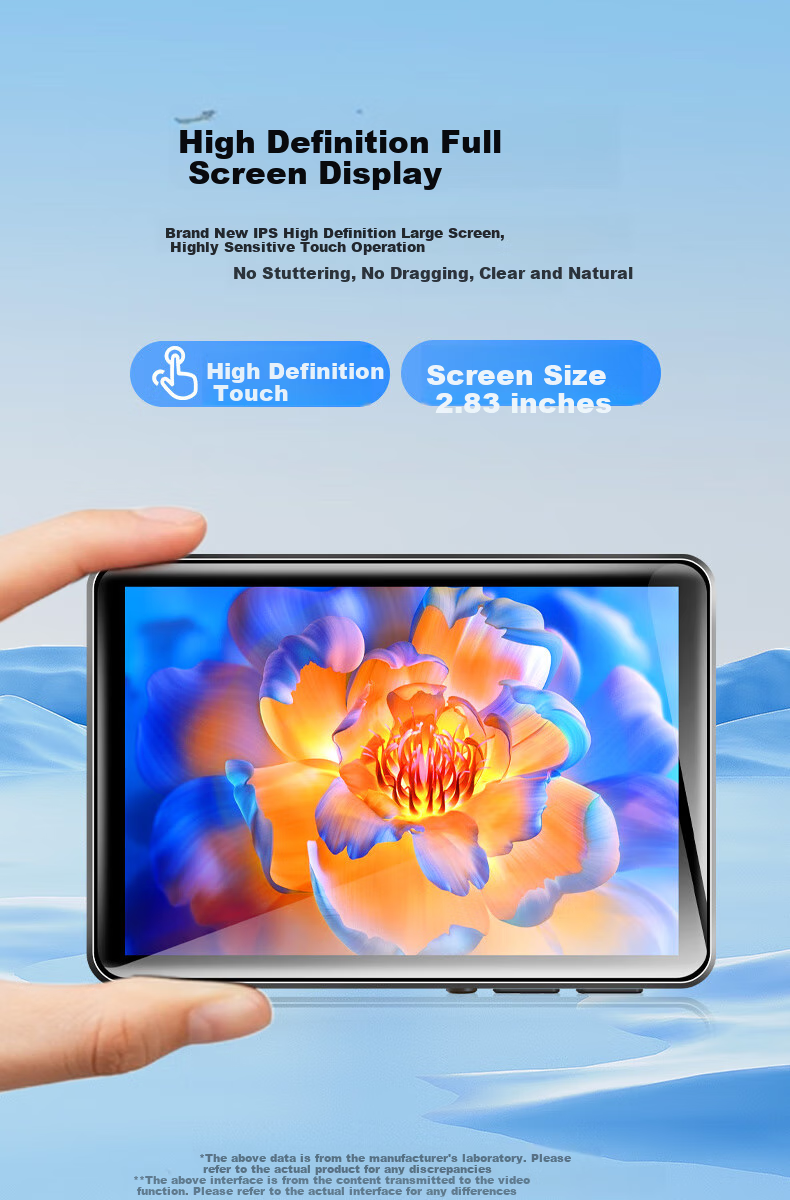 Портативный MP3/MP4 плеер FAMUE PA03 Smart WiFi, 2.83-дюймовый сенсорный экран, 80 ГБ, Bluetooth, Wi-Fi, словарь