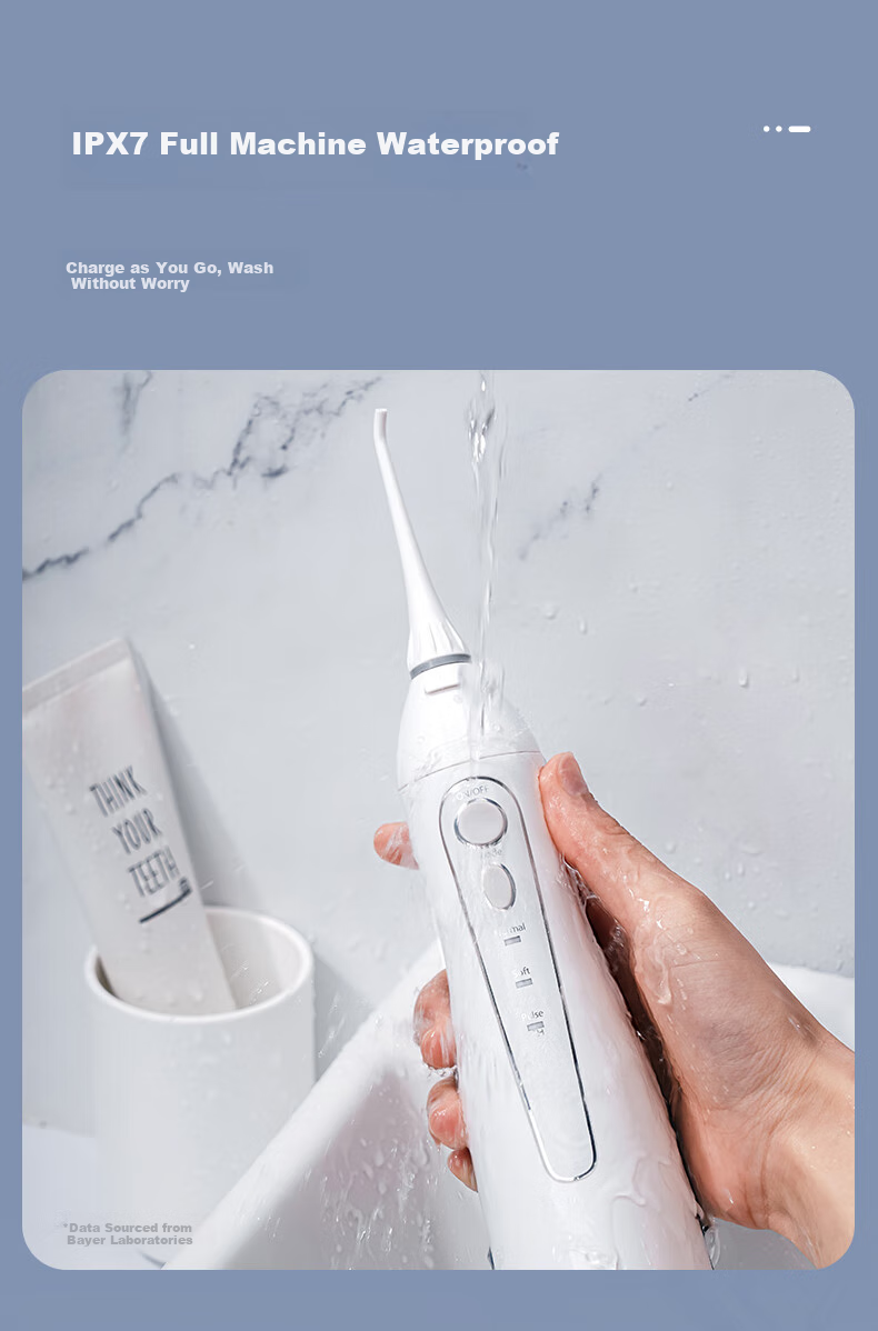 Профессиональный ирригатор BAIR M3Plus для полости рта, электрический портативный бытовой очиститель зубов, отбеливатель зубов, устройство для чистки и ополаскивания съемных протезов, белый