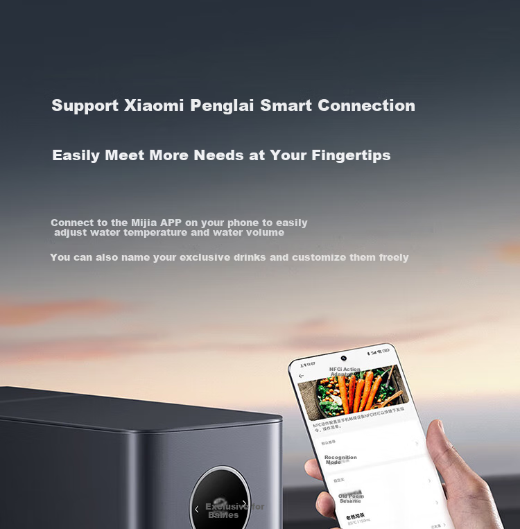 Умный настольный фильтр для воды Xiaomi Mijia RO обратный осмос, система очистки воды с NFC, мгновенный нагрев, разделение отходов, резервуар для воды, уровень 1 энергоэффективности MRH142b