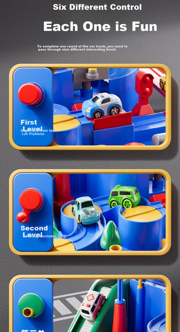Детский игровой трек Miaobeile для мальчиков и девочек от 3-6 лет, парковочный трек, подарок на Новый год