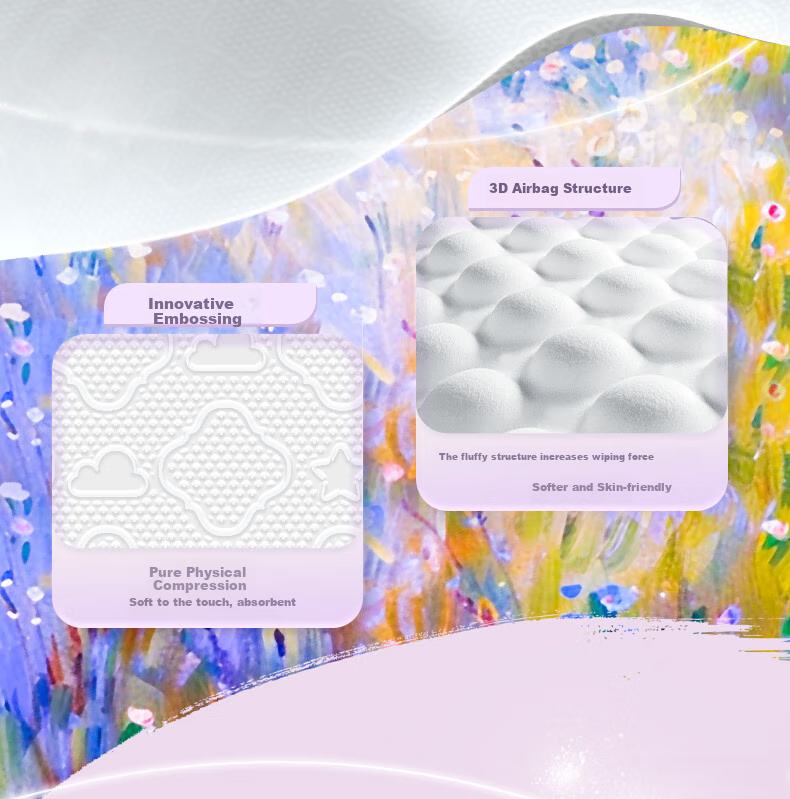 Hygienix Платочки бумажные, серия Monet Garden, 3-слойные, 90 листов * 20 упаковок. Мягкие, влажные салфетки, туалетная бумага.