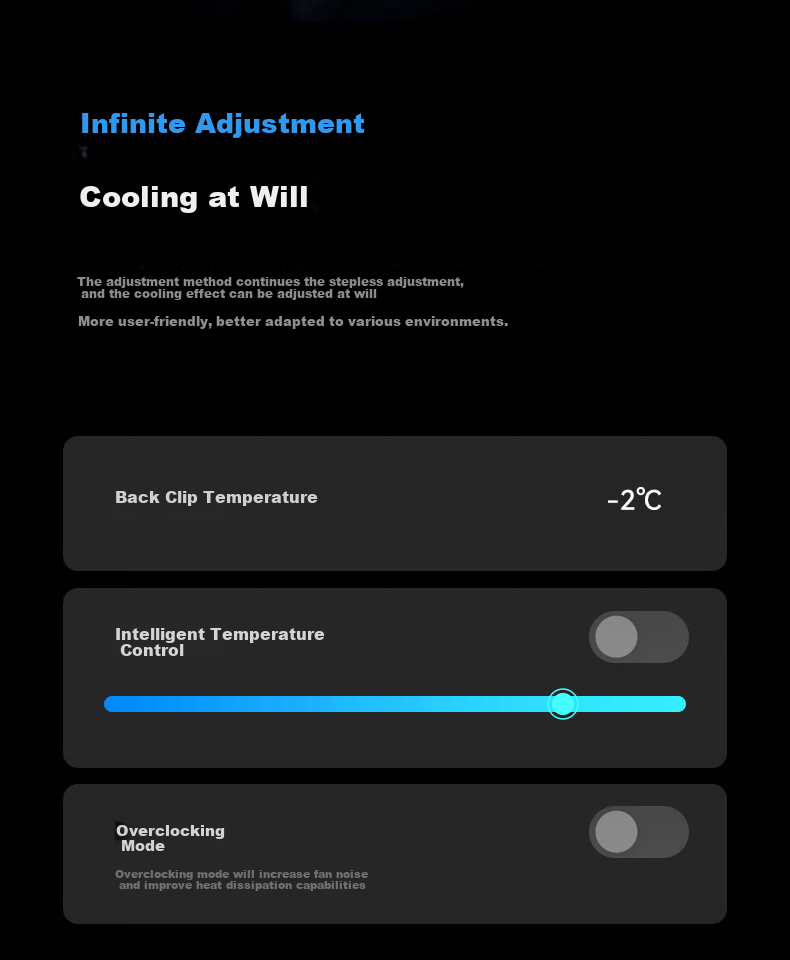 Магнитный охлаждающий вентилятор Nubiyahongmo 6Pro для игровых планшетов и прямой трансляции, полупроводниковое охлаждающее устройство с низким уровнем шума, подходит для Red Magic 3Pro, Apple 17, IQOO, Black Shark, OnePlus, черный
