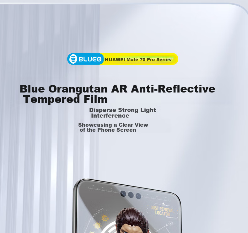 Защитное стекло Lanxingxiansheng для Huawei Mate70pro, HUAWEI Mate70Pro+/70rs, высокопрозрачная пленка, усиленная защита от падений