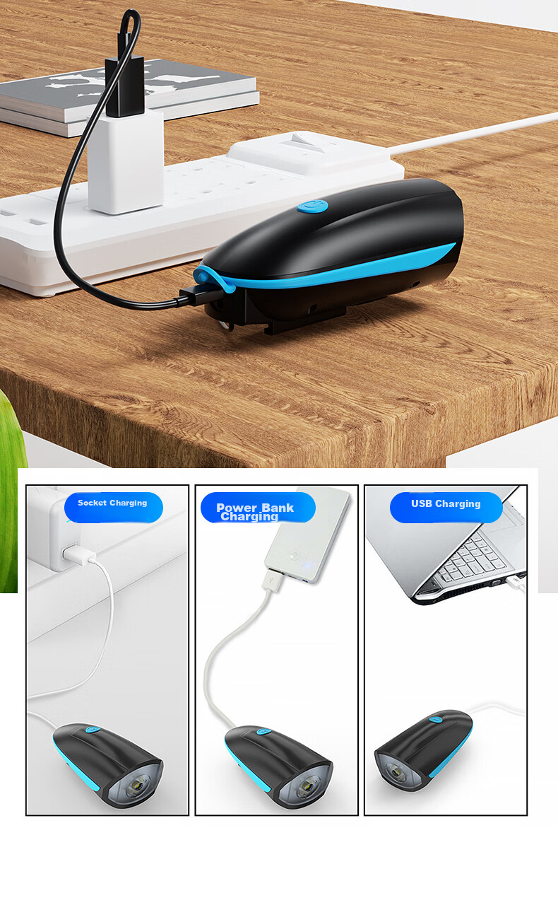 Велосипедный фонарь Cavalry с USB-зарядкой, яркий, с гудком, передний светодиодный фонарь для горного и шоссейного велосипеда, велоаксессуар