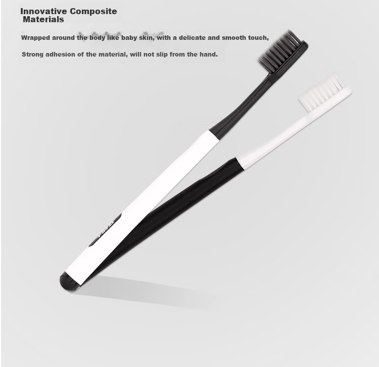 Зубная щетка Yaboshi Charcoal White Deep Cleaning Soft Bristle Toothbrush, Long Carbon Fiber, Gum Protection, 2-Pack DT701
