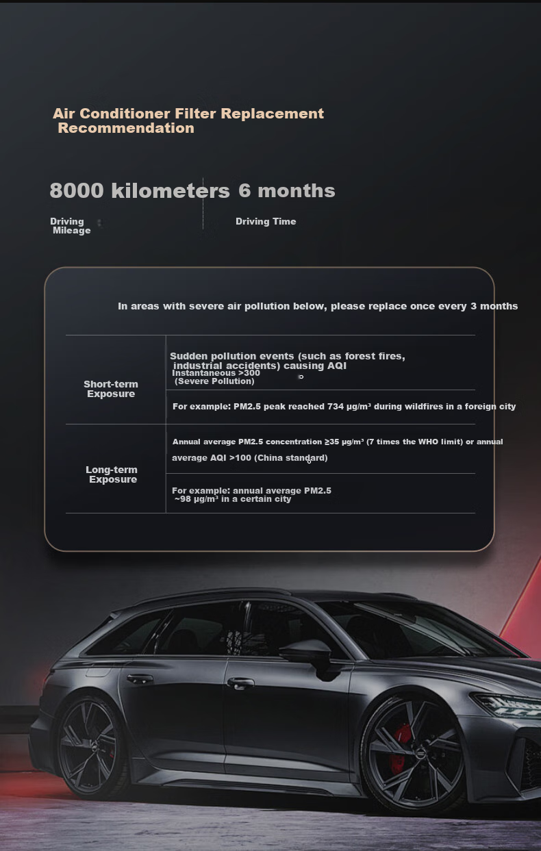 Фильтр кондиционера Jingbufan для Tesla Model 3/Y, угольный, двойного действия, с активированным углем из скорлупы кокоса, CFC100AKB-2, 2 шт.