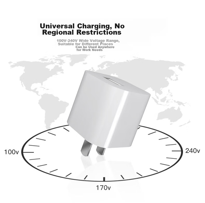 Зарядное устройство KOVOL для iPhone 14/13/12/11/XR/8 Plus, 5V/1A, белый